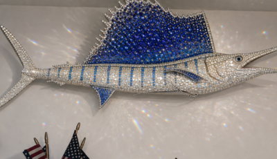 Bedazzled fish replica